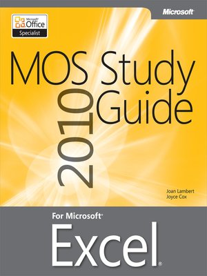 cover image of MOS 2010 Study Guide for Microsoft&#174; Excel&#174;